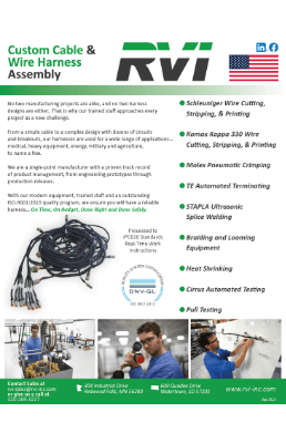 RVI Cable & Wire Harness Assembly Flyer